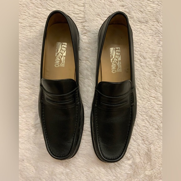 Salvatore Ferragamo Black Loafers Slip-Ons main image 5